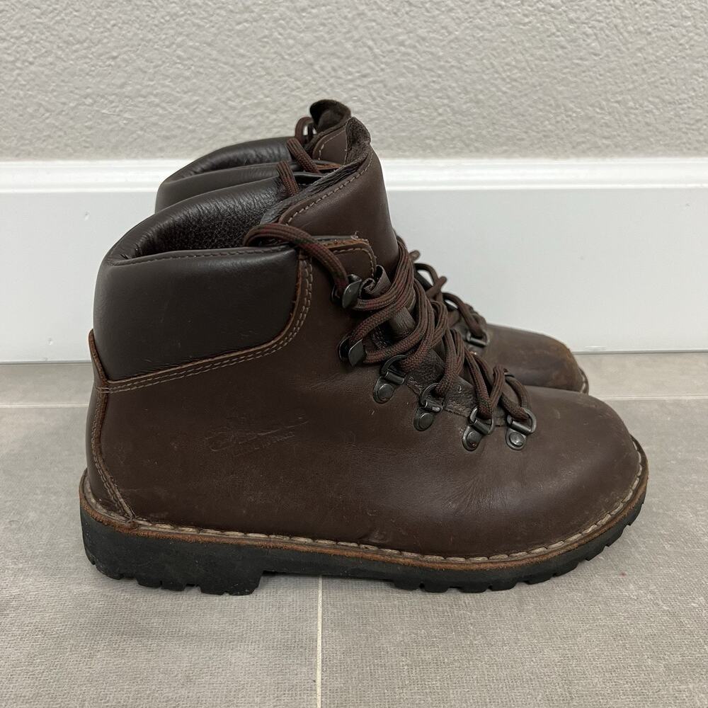 Alico Tahoe Women’s Size 6.5 Brown Trekking Hiking Boots Lace Up Vibram Shoes